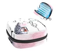 Bolsa de almacenamiento de tampones para servilletas sanitarias con burbujas de erizo, Varios colores, 4.7x6.6x6.6 in/12x17x17 cm