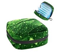 Bolsa de almacenamiento de tampones para servilletas sanitarias con gotas de agua, Varios colores, 4.7x6.6x6.6 in/12x17x17 cm