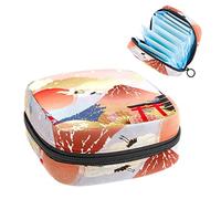 Bolsa de almacenamiento de tampones para servilletas sanitarias de Japón, Varios colores, 4.7x6.6x6.6 in/12x17x17 cm