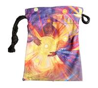 Bolsa de almacenamiento de tarot | Bolsa de almacenamiento de terciopelo para cartas de tarot, 13 x 18 cm, con patrón de dios del sol, bolsa para cartas de tarot, dados, bolsas de mano