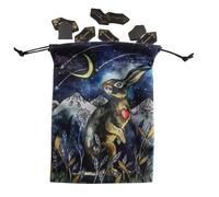 Bolsa de almacenamiento de tarot | Organizador de joyas con cordón de doble cara para almacenamiento de piedras de adivinación | Bolsa de regalo de organización de tarot para dados de juego