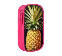 Bolsa de almacenamiento de tela Oxford con diseño de estrella de mar de verano, estuche duradero con cremallera, ideal para viajes, Pintura de piña, Talla única