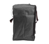 Bolsa de almacenamiento de tela Oxford para el hogar para ropa y edredones con material impermeable, organizador rectangular de gran capacidad para ropa de cama, toallas y mantas (gris claro L)