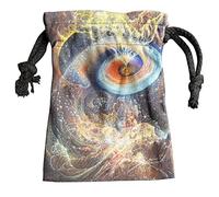 Bolsa de almacenamiento de terciopelo para tarjetas de tarot, 13 x 18 cm, para tarjetas de tarot, tarjetas de oráculo, cristales, dados y suministros de adivinación