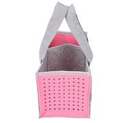 Bolsa de almacenamiento de transporte portátil, funda de tela de fieltro adicional para Toniebox Player Starter Set bolsa de almacenamiento de viaje con asa 26 x 13,7 x 14,4 cm/10,2 x (rosa)