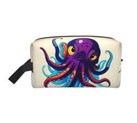 Bolsa de almacenamiento de viaje con estampado de pulpo, bolsa grande de doble cara para ropa y accesorios personales