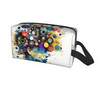 Bolsa de almacenamiento de viaje con impresión cerebral de inteligencia artificial para hombres y mujeres, organizador de gran capacidad, bolsa de aseo portátil