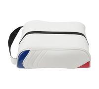 Bolsa de Almacenamiento de Zapatos para Viajes |Portador de Zapatos Protector de Agua de Cuero PU con asa |Bolsa de Zapatos portátil para Hombres/Mujeres/Gimnasio |Protector de (Blanca)