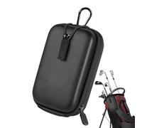 Bolsa de almacenamiento del telémetro - Funda de transporte de golf compacta con carabinador | Bolsillos de carcasa dura resistente a los golpes con compartimentos de bola, caja organizadora para