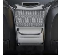 Bolsa de Almacenamiento Doble Cara para Auto para VW Atlas 2017-2026, Cuero PU, con Bolsillo de Malla, Pañuelos,C Grey