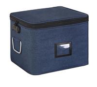 Bolsa de almacenamiento documentos, organizador archivos, carpeta billetes, certificados tarjetas crédito, bolso, oficina en casa, suministros accesorios Para Documentos(Blue)