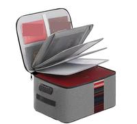 Bolsa de almacenamiento documentos, organizador archivos, carpeta billetes, certificados tarjetas crédito, bolso, oficina en casa, suministros accesorios Para Documentos(Gray)