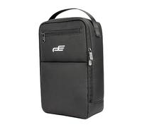 Bolsa de almacenamiento duradera para zapatos de golf con bolsillo externo para accesorios, color negro, Black, 35 cmx23 cmx10 cm