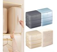 Bolsa de almacenamiento eficiente para ropa y ropa de cama, diseño plegable con aberturas dobles y altura escalable para una fácil organización y recuperación (gris)