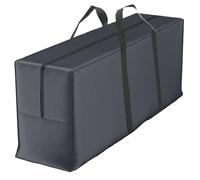 Bolsa de almacenamiento, funda protectora para cojines, cojines de jardín, bolsa de almacenamiento de poliéster 600D, 125 x 50 x 32 cm, resistente a los rayos UV, resistente al desgarro