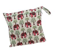 Bolsa de almacenamiento impermeable de viaje para accesorios de mascotas y tela barnizada permanente artesanal de gran capacidad, solución de almacenamiento para mascotas, Elefante bebé, Talla única