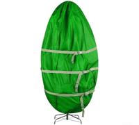 Bolsa de almacenamiento impermeable para árbol de Navidad de 30 x 60 pulgadas, cubierta Oxford resistente para árboles de Navidad artificiales de hasta 5 pies, polvo verde para protección a prueba de