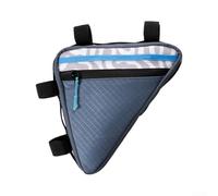 Bolsa de almacenamiento impermeable para bicicletas de montaña con compatibilidad de tubo superior y tela de PVC reforzada para un uso prolongado (azul)