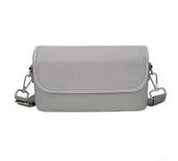 Bolsa de almacenamiento impermeable para cámara DJI Pocket 4P/4, funda de nailon que absorbe los golpes con correa para el hombro, bolsa organizadora portátil para accesorios de viaje (gris)