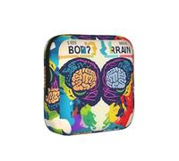 Bolsa de almacenamiento multifuncional con impresión de ventaja para cerebro izquierdo y derecho, bolsa de tampón reutilizable para mujer