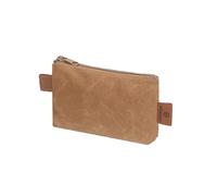 Bolsa de almacenamiento multifuncional de color caqui, impermeable, con cremallera, para uso en interiores y exteriores (pequeña)