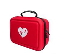 Bolsa de almacenamiento multifuncional para monitores de presión arterial y glucómetros, diseño de EVA resistente al agua y a los golpes con compartimentos ajustables para uso de emergencia y al aire