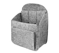 Bolsa de Almacenamiento Multiusos Gran Capacidad, de Fieltro, L Gris | Compartimento Central y Bolsillo Pequeño, Aislamiento Térmico y Acústico, Doble Seguridad, para Viaje y Uso Diario