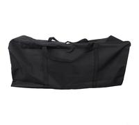 Bolsa de almacenamiento para acampar al aire libre, organizador multiusos para poste de tienda de campaña con mango extendido, soporte plegable para cañas de pescar, mazo 600D, Oxford, negro, 70 x 24