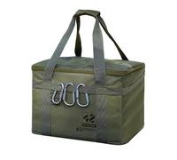 Bolsa de almacenamiento para acampar | Bolsa de cocina 42L, de gran capacidad, plegable, reutilizable, asas impermeables para viajes, traslado, tienda de comestibles, hogar, gimnasio, verde caqui, Se