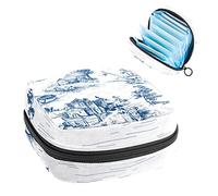 Bolsa de almacenamiento para almohadillas de servilletas sanitarias, bolsa de copa menstrual, organizador de bolsas de período para almohadillas femeninas, tampones Town Village Sence