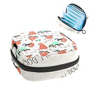 Bolsa de almacenamiento para almohadillas de servilletas sanitarias, bolsa de copa menstrual, organizador de bolsas de período para almohadillas femeninas, tampones, radio de escucha de perezosos