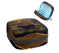 Bolsa de almacenamiento para almohadillas de servilletas sanitarias, bolsa de copa menstrual, organizador de bolsas de período para almohadillas femeninas, tampones, caballo bajo la gloria