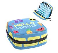 Bolsa de almacenamiento para almohadillas de servilletas sanitarias, bolsa de copa menstrual, organizador de bolsas de período para tampones femeninos, Hello Summer Cute Food Ice Cream Piña