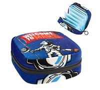 Bolsa de almacenamiento para almohadillas de servilletas sanitarias, bolsa de copa menstrual, organizador de bolsas de período para tampones femeninos, Welcome to Mars Exploration Astronaut Planet