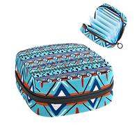Bolsa de almacenamiento para almohadillas de servilletas sanitarias, bolsa de copa menstrual, organizador de bolsas de período para almohadillas femeninas, tampones, bohemio tribu