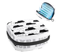 Bolsa de almacenamiento para almohadillas de servilletas sanitarias, bolsa de copa menstrual, organizador de bolsas de período para almohadillas femeninas, tampones, coche de taxi