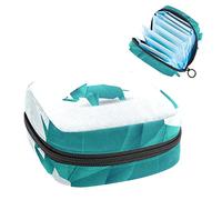 Bolsa de almacenamiento para almohadillas de servilletas sanitarias, bolsa de copa menstrual, organizador de bolsas de período para tampones femeninos, elefante de origami verde