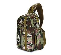 Bolsa de almacenamiento para aparejos de pesca, ligera, mochila de pesca, bolsa de herramientas para pesca, senderismo, caza, camping, bolsa de pesca de gran capacidad, Camuflaje italiano