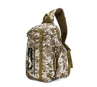 Bolsa de almacenamiento para aparejos de pesca, ligera, mochila de pesca, bolsa de herramientas para pesca, senderismo, caza, camping, bolsa de pesca de gran capacidad, Desert Digital