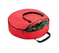 Bolsa de almacenamiento para árbol de Navidad, bolsa redonda duradera con asa para mover y organizar, contenedores de almacenamiento para decoraciones, rollos de papel, cintas, bolas, lazos, bolsa de