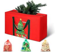 Bolsa de almacenamiento para árbol de Navidad de 4 pies, tela Oxford 600D, doble forro grueso, forma sólida, bolsa para árbol de Navidad para árbol artificial, 85 x 45 x 25 cm