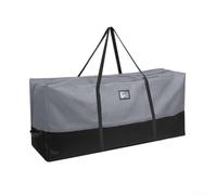 Bolsa de almacenamiento para árboles de Navidad con construcción de poliéster 600D y distribución equilibrada del peso para un transporte y almacenamiento sin esfuerzo (gris/negro, 122 x 38 x 51 cm)
