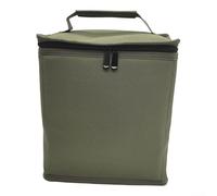 Bolsa de almacenamiento para bidón de gas, 6 rejillas de soporte de cilindro de gas con espuma protectora, funda de transporte para estufas portátiles cartuchos de butano al aire libre (tamaño grande)