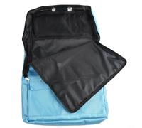 Bolsa de almacenamiento para brida ecuestre y cabestro con 3 ganchos, organizador portátil para pared de granero o puerta de remolque, para bolsa de transporte de equipo de poliéster (verde azulado