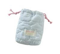 Bolsa de almacenamiento para cámara, bolsa de cosméticos con cordón, bolsa de aseo acolchada portátil, funda protectora para cámara de maquillaje para mujeres, estuche protector de maquillaje, Nubes