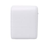 Bolsa de Almacenamiento para Cámara Instantánea con Correa Ajustable para Go, Piel Sintética de Primera Calidad, Sensación Lujosa para Uso Diario (White)
