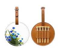 Bolsa de almacenamiento para camiseta de golf con flores de aciano, fácil de transportar y más eficiente para jugar al golf
