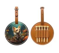 Bolsa de almacenamiento para camiseta de golf marrón para perros pequeños, fácil de transportar y más eficiente para jugar al golf