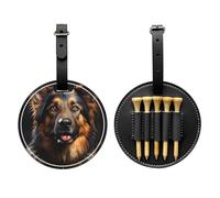 Bolsa de almacenamiento para camiseta de golf negra de pastor alemán, fácil de transportar y más eficiente para jugar al golf