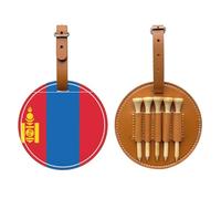 Bolsa de almacenamiento para camisetas de golf con diseño de bandera de Mongolia, diseño portátil, fácil de organizar